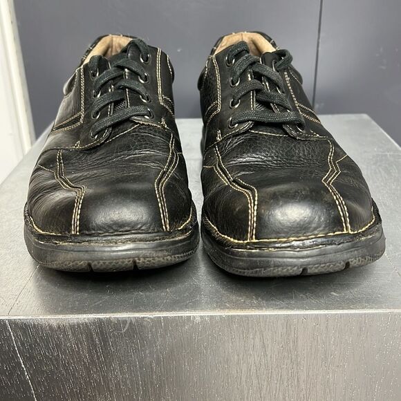 Clarks men's Northfield Casual Lace-Up Oxford Black Oily #82305 - Picture 6 of 9